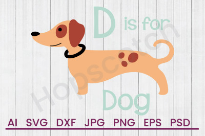 D For Dog - SVG File, DXF File