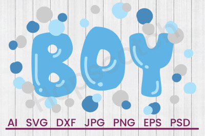 Baby Boy Confetti - SVG File, DXF File