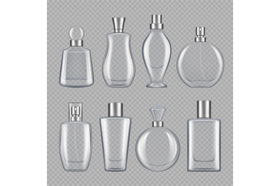 Perfumes for male and female. Various bottles of perfume