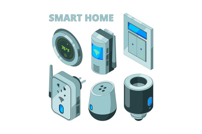 Smart house equipment. Movement sensors electric socket security cam v