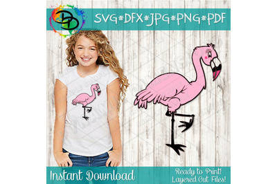 Flamingo SVG, Flamingo Clipart, Zoo SVG, Animal Svg, Beach Svg, animal