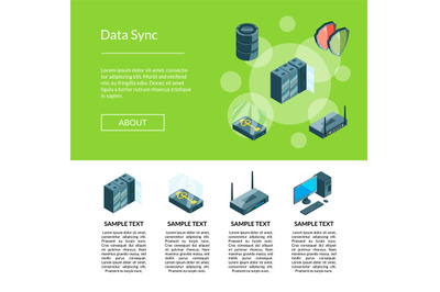 Vector electronic system of data center. Storing Data Brochure