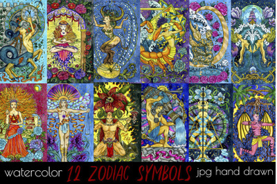 Fantasy Zodiac Symbols