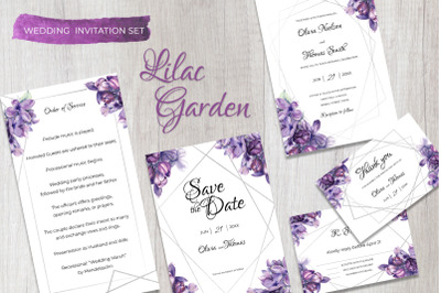 Wedding Set Lilac Garden