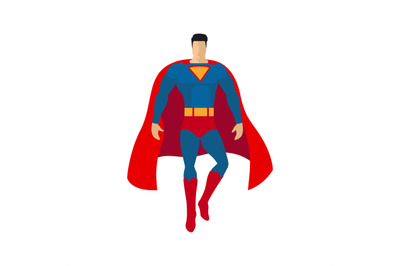 Superhero flat style isolated icon