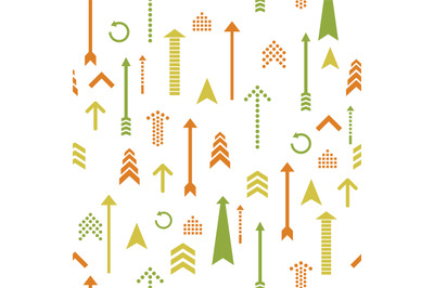 Arrows seamless pattern retro style