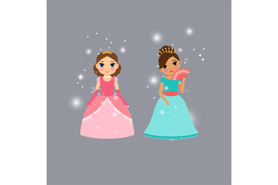 Beautiful princess characters