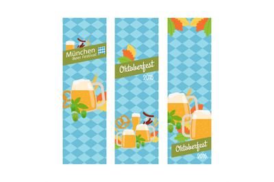 Oktoberfest 2016 vertical banners