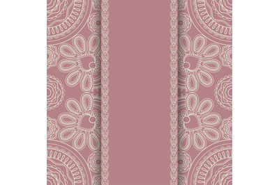 Background with round ornament retro srtyle