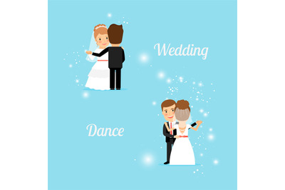 Bride and groom, wedding dance