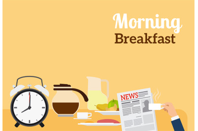 Good Morning Breakfast Banner