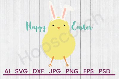 Happy Easter - SVG File, DXF File