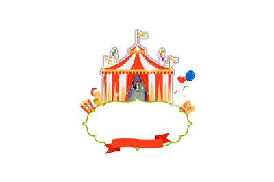 Vintage circus isolated element