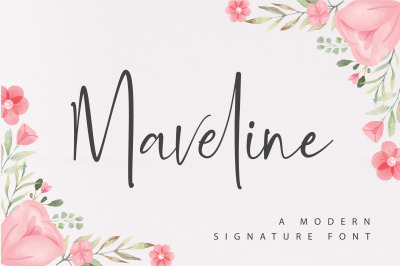 Maveline - A Modern Signature Font