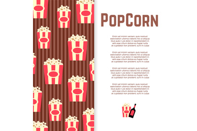 Popcorn and sauce banner design