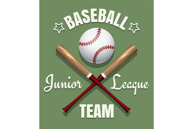 Baseball game team emblem