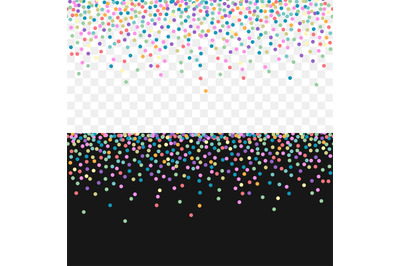 Falling confetti pattern