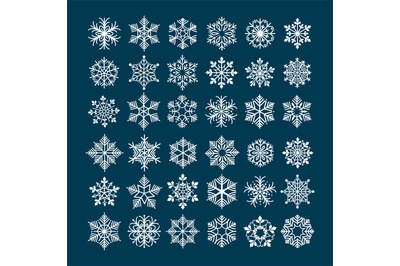 Snowflake vector set