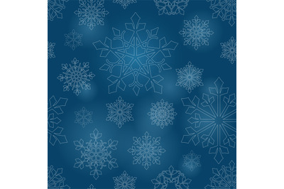 Snowflakes seamless pattern