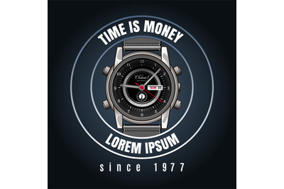 Classic wrist watches shop emblem