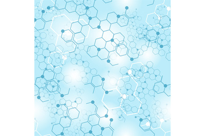 Molecular structure seamless pattern