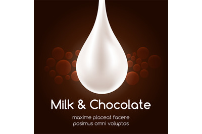 Milk drop and black chocolate wallpaper