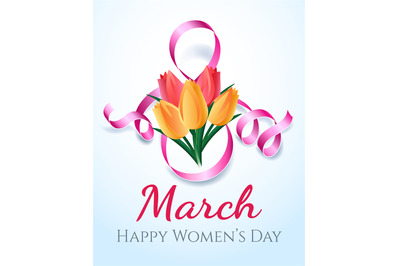 Woman international eight march day card