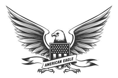 American bald eagle emblem