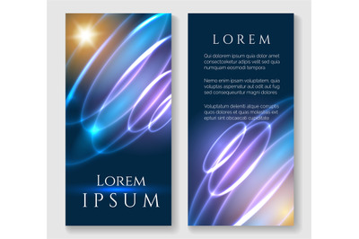 Glowing swirl posters