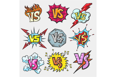 Versus doodle patch set