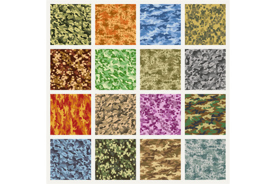 Military and marine uniform camouflage patterns