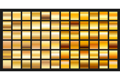 Digital design golden gradient icons