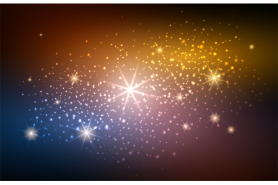 Festive blur gold space background