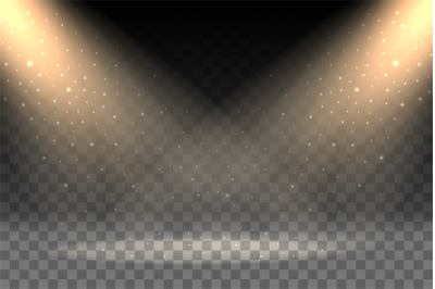 Rays on transparent background