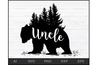 Uncle Bear SVG Design