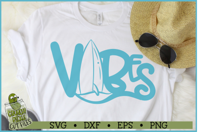 Beach Vibes Surfboard SVG