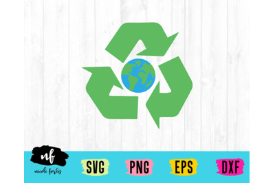 Recycle Earth SVG Cut File