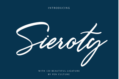 Sieroty - Elegant Calligraphy font