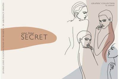 One Line Secret. Graphic Collection