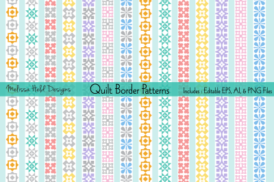 Pastel Quilt Border Patterns
