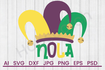 NOLA Hat - SVG File, DXF File