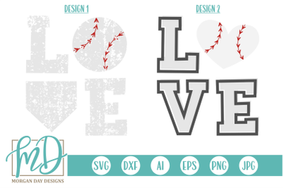 Baseball Love SVG