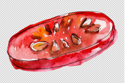 Korean hot dog watercolor png