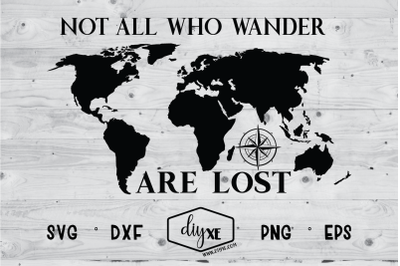 Not All Who Wander Are Lost Map