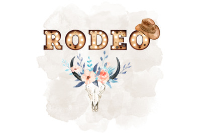 Rodeo Illustration, Western Design