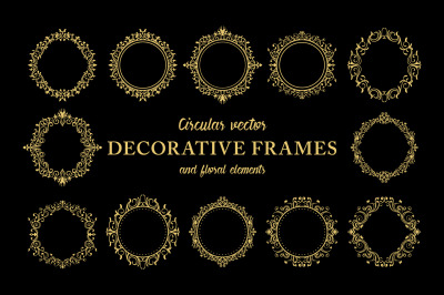 Floral Decorative Ornate Frames