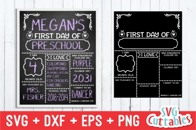 Apple First Day of School | Last Day of School | SVG Cut File