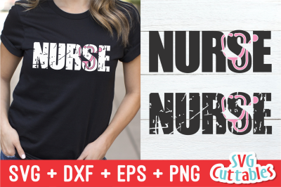 Distressed Nurse | Stethoscope | SVG Cut File