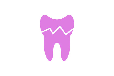 Broken tooth icon