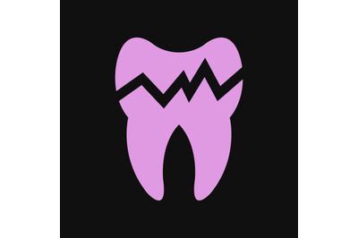 Broken tooth icon